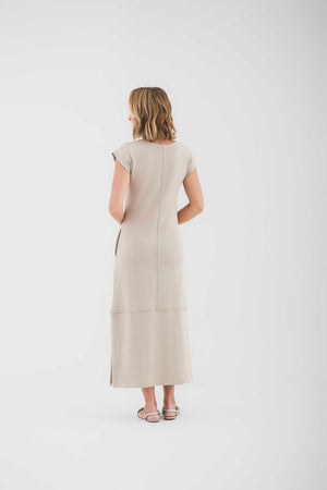 Vestido Recortes Manga Muscle